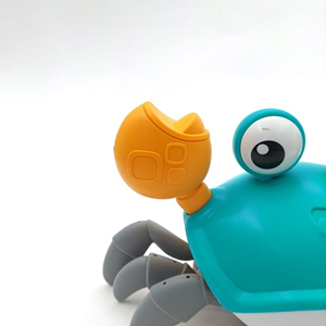 خرچنگ موزیکال شارژی سنسوردار آبی electric induction cute crab blue -اسباب بازی